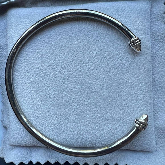 Silver cuff bangle bracelet - Designs by Hera - Picture 5 of 5